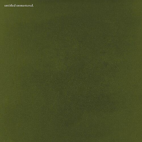 Cover of Kendrick Lamar’s 2016 album untitled unmastered. featuring a plain green background with minimalist black typography.