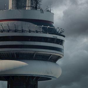 Drake sitting atop Toronto CN Tower