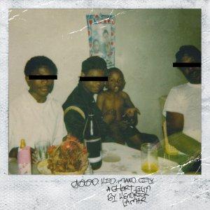 over of Kendrick Lamar’s 2012 album good kid, m.A.A.d city featuring a childhood family Polaroid photograph around a dining table.